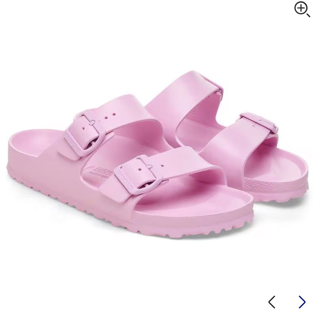 🌟NWOT🌟Birkenstock Fondant Pink Rubber Arizona Essentials Sandel 39/8-8.5